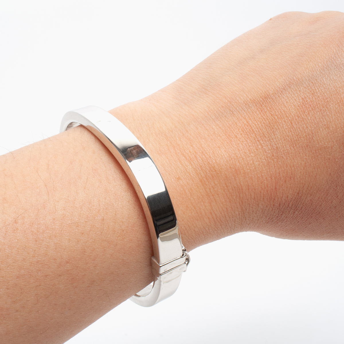 Sterling Silver Hinged Bangle Bracelet