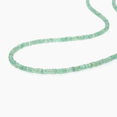Carved Emerald Strand Necklace