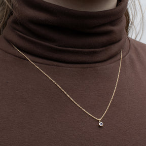 Tanzanite Bezel Necklace