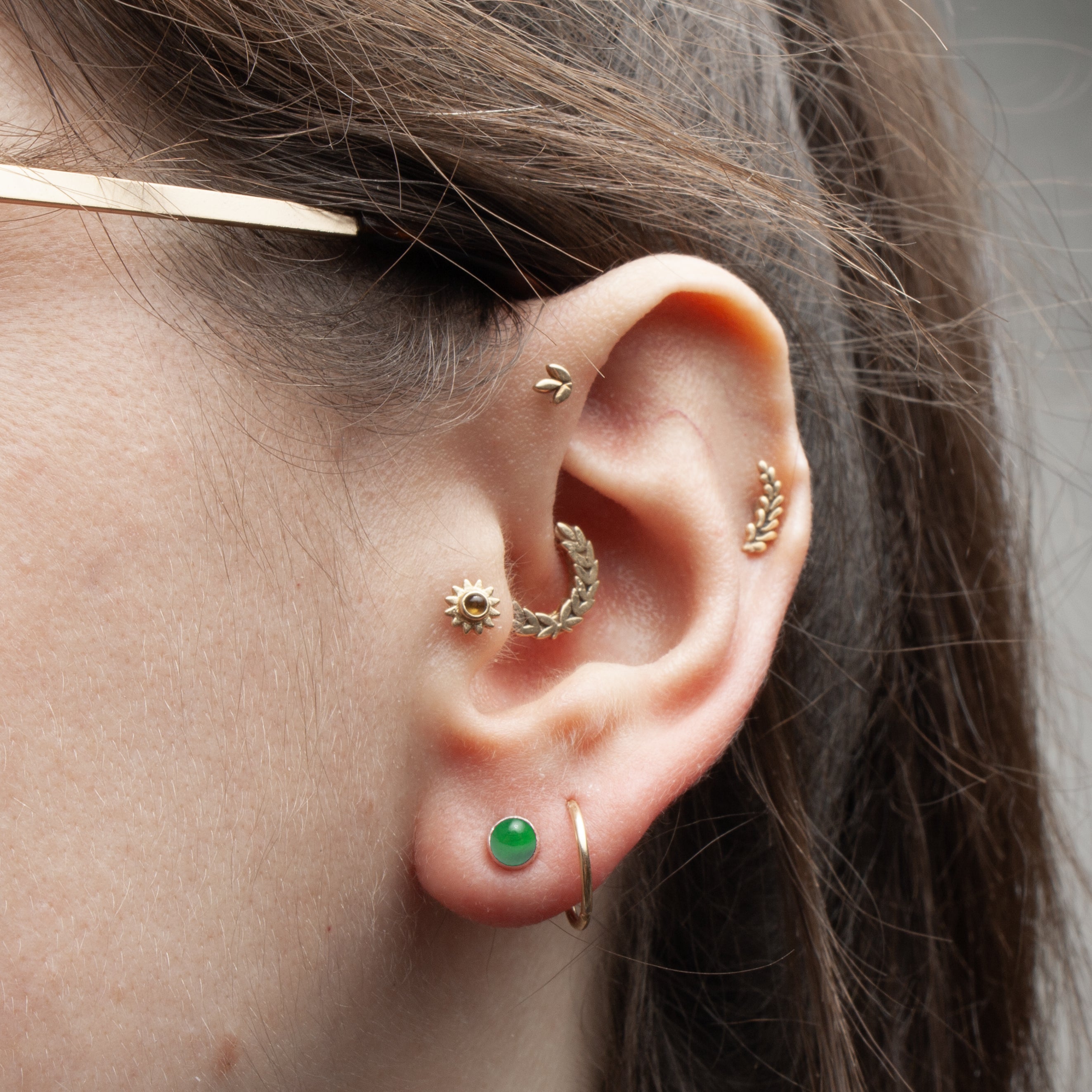 Gemstone Stud Earrings