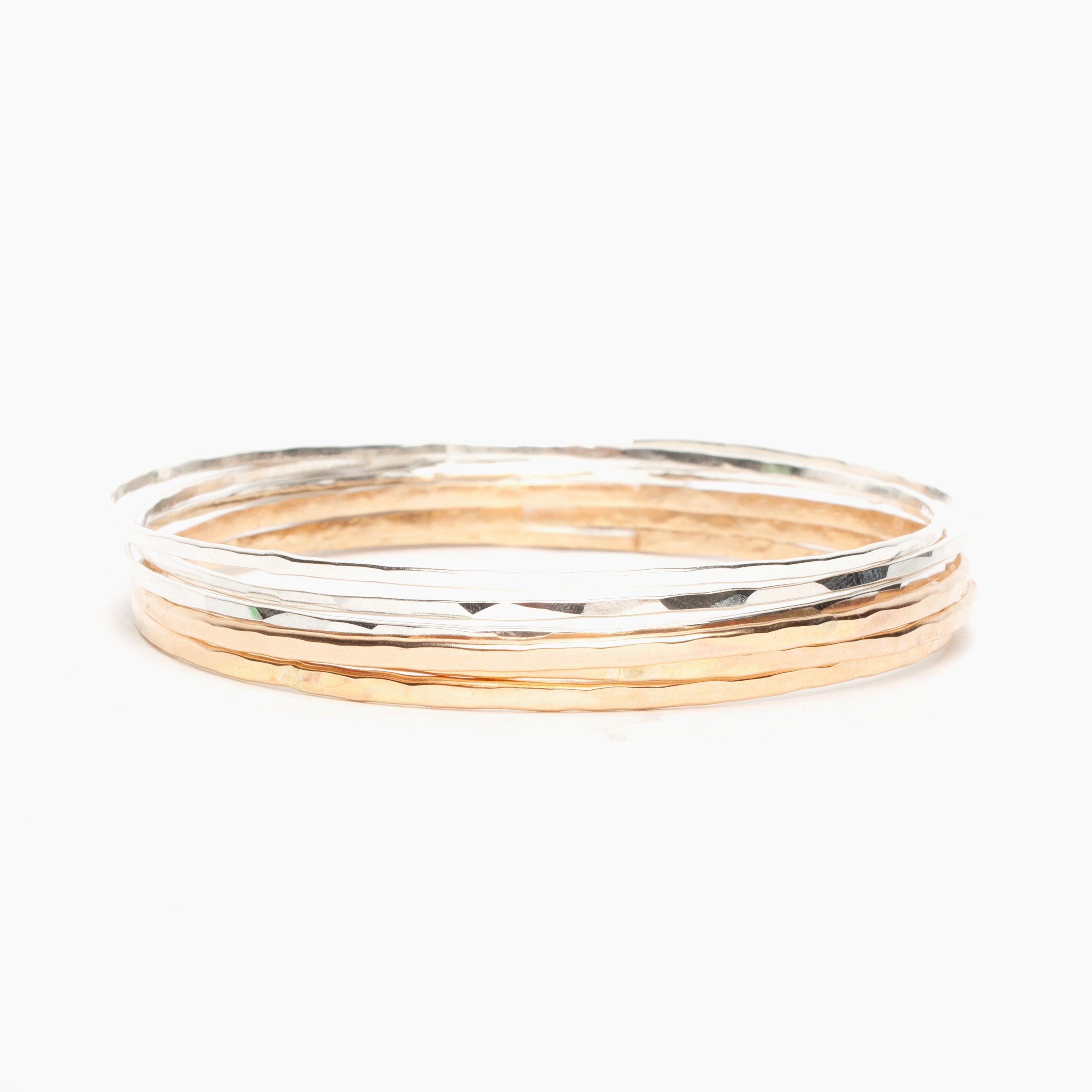 Hammer Textured Bangles