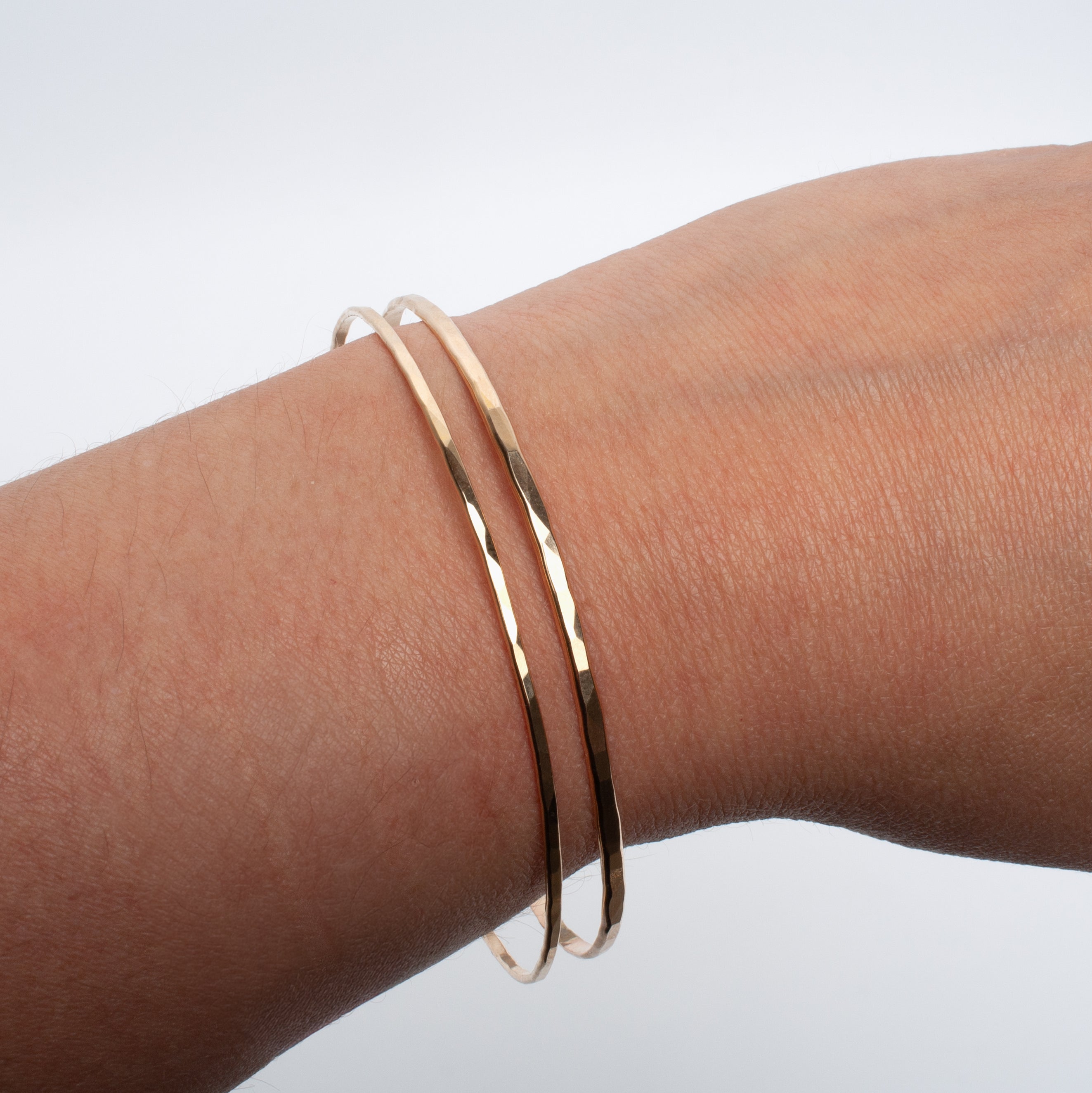 Hammer Textured Bangles