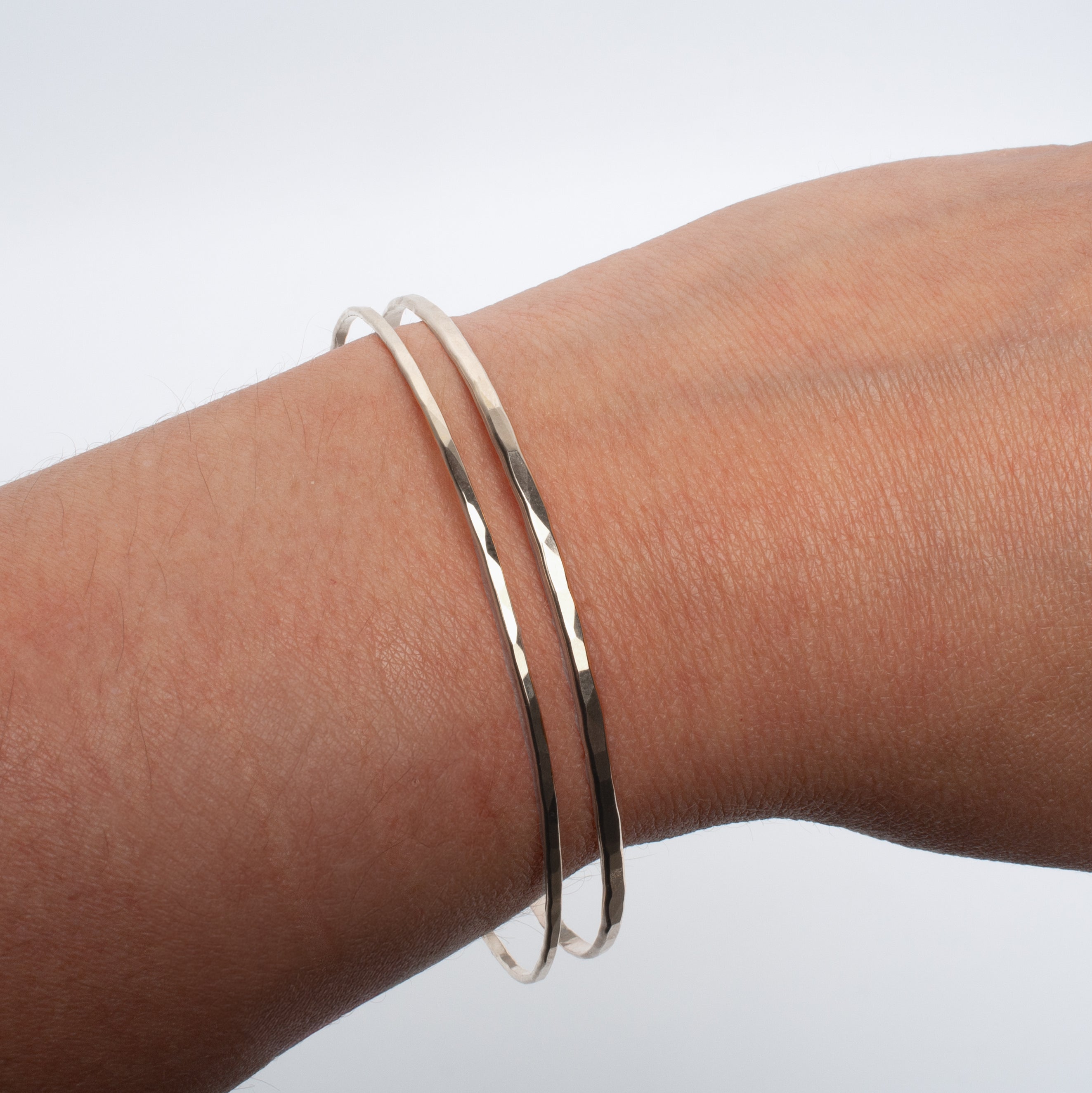 Hammer Textured Bangles