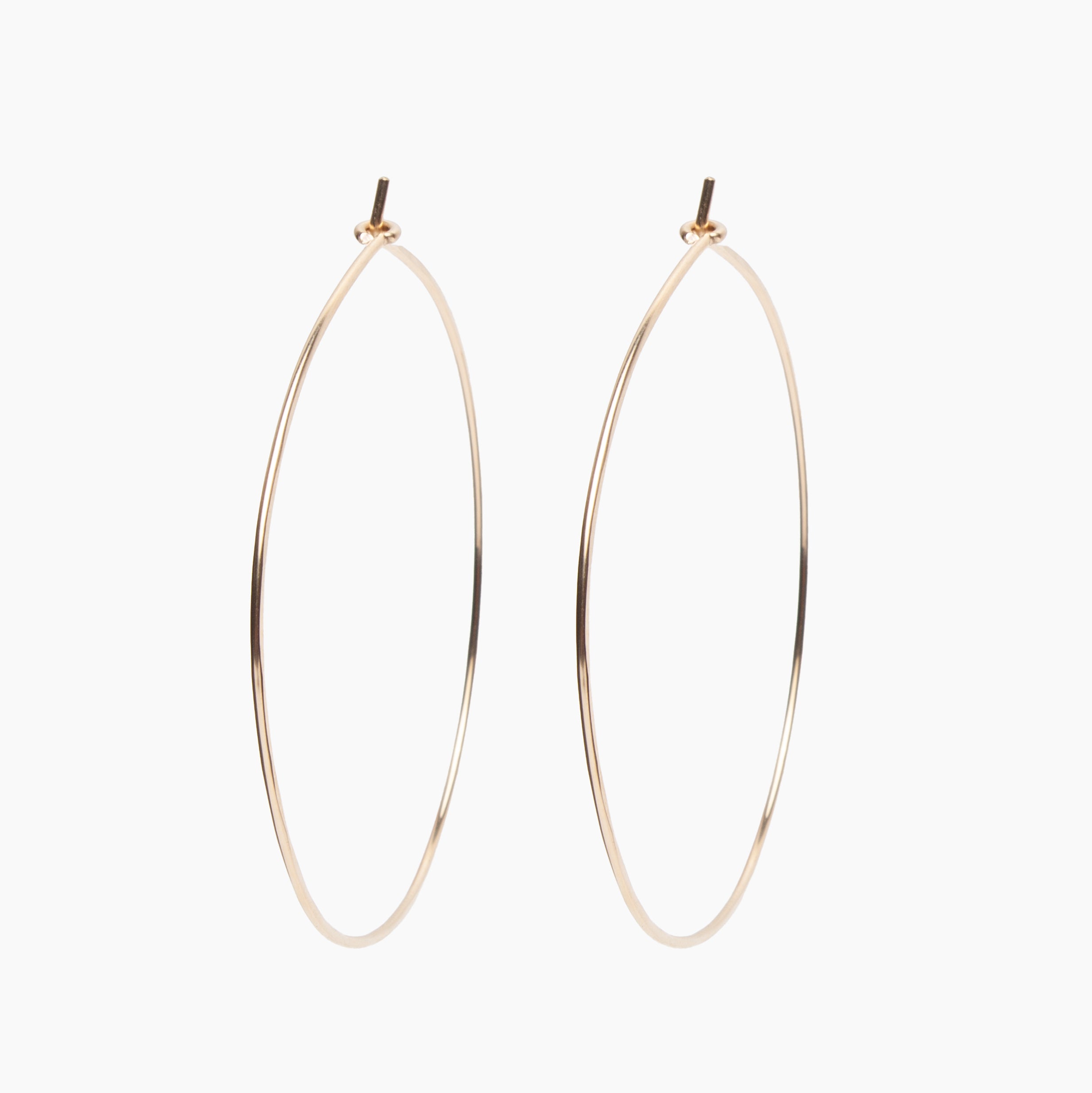 Large Classic Round Hoop Earrings