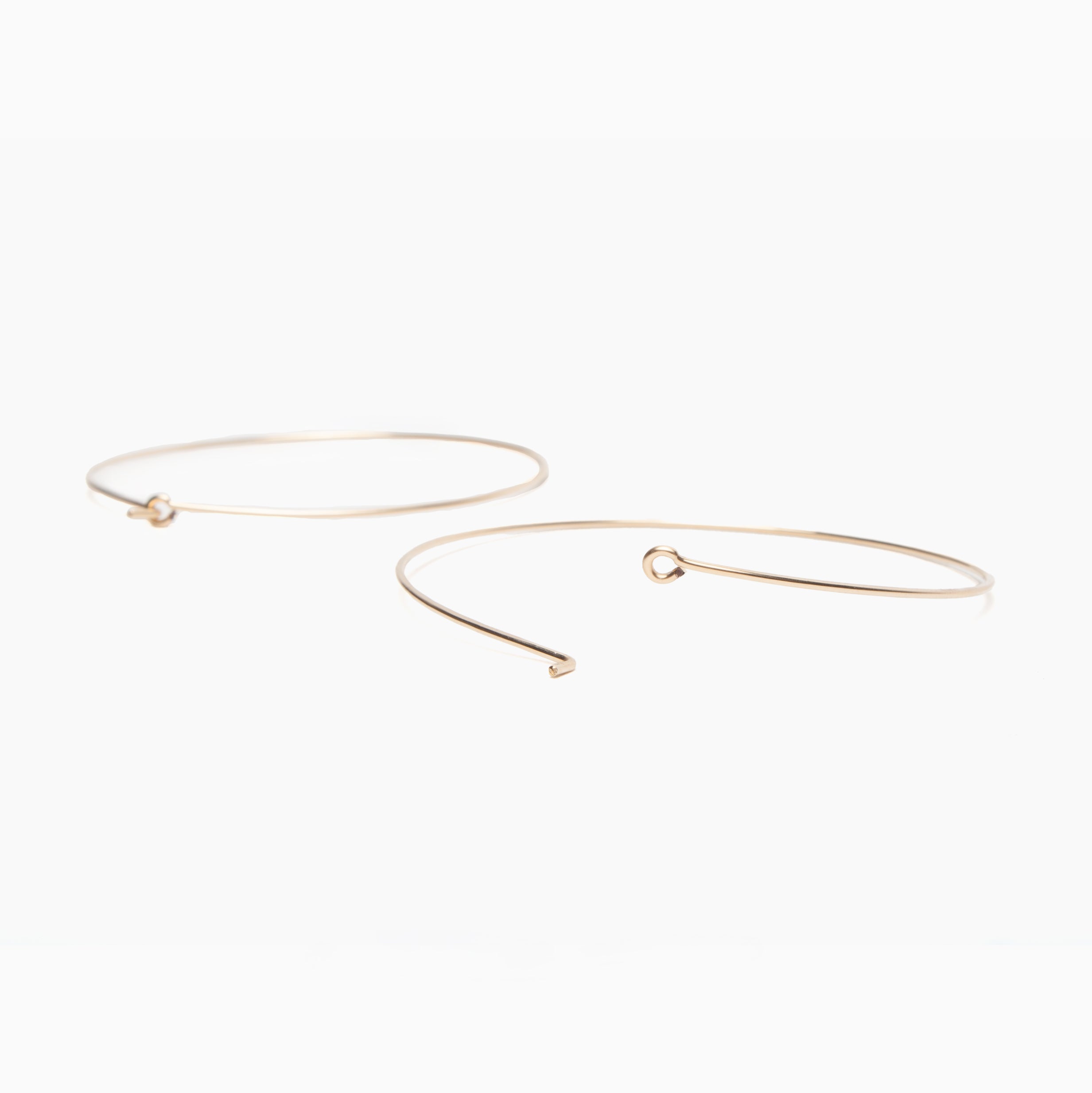Large Classic Round Hoop Earrings