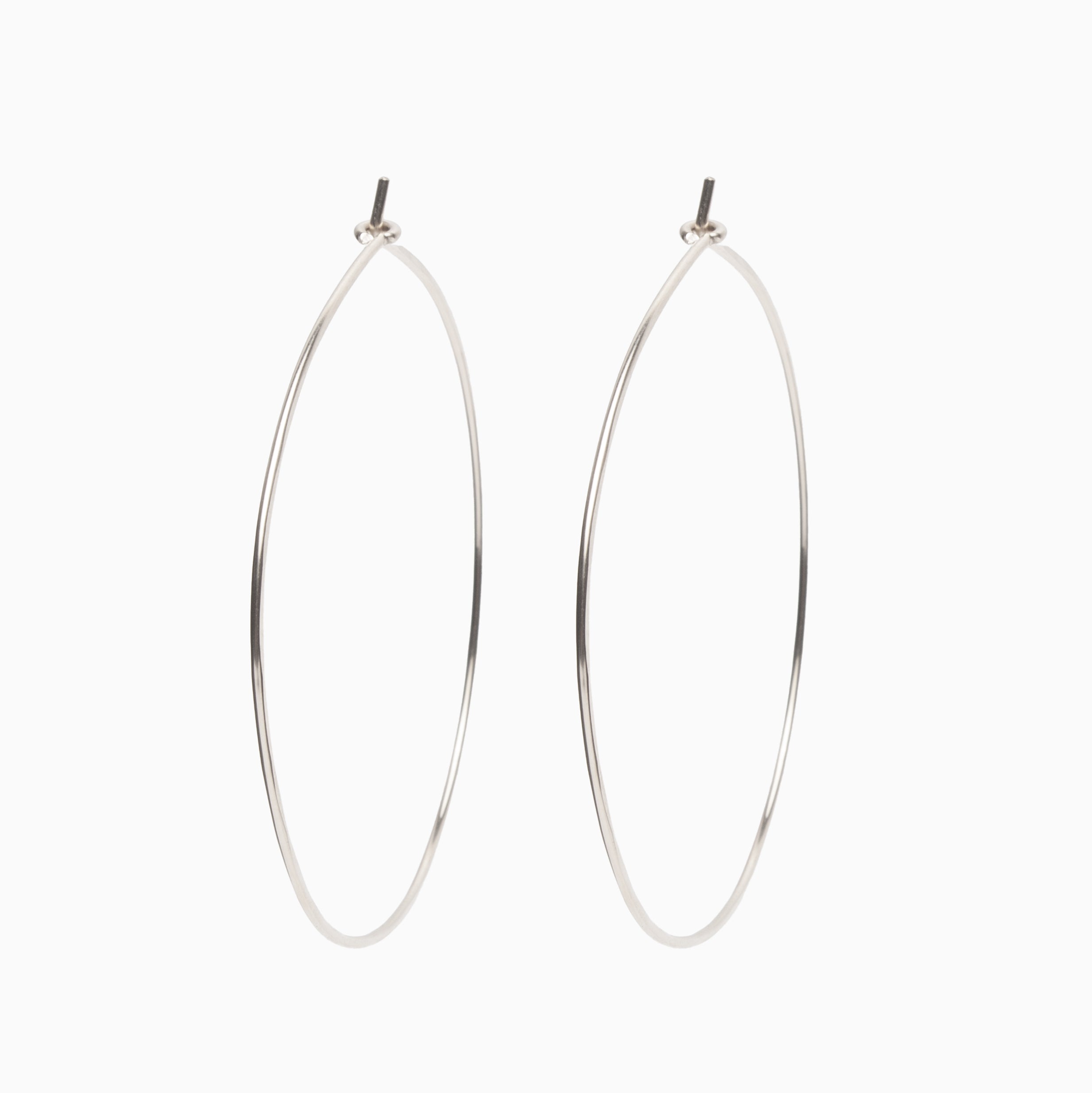 Large Classic Round Hoop Earrings
