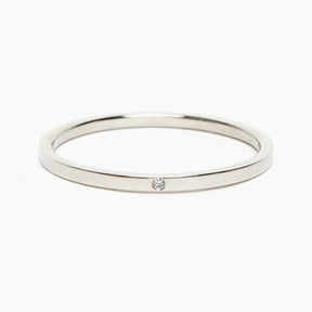 Vis ring - White Diamond