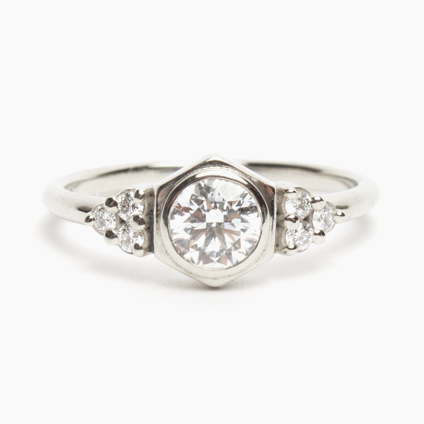 Sol ring - White Diamond