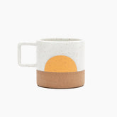 White Sunrise Wolf Mug