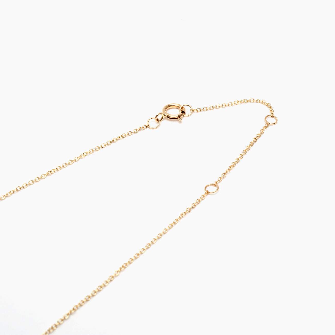 14k Gold Curved Bar Necklace