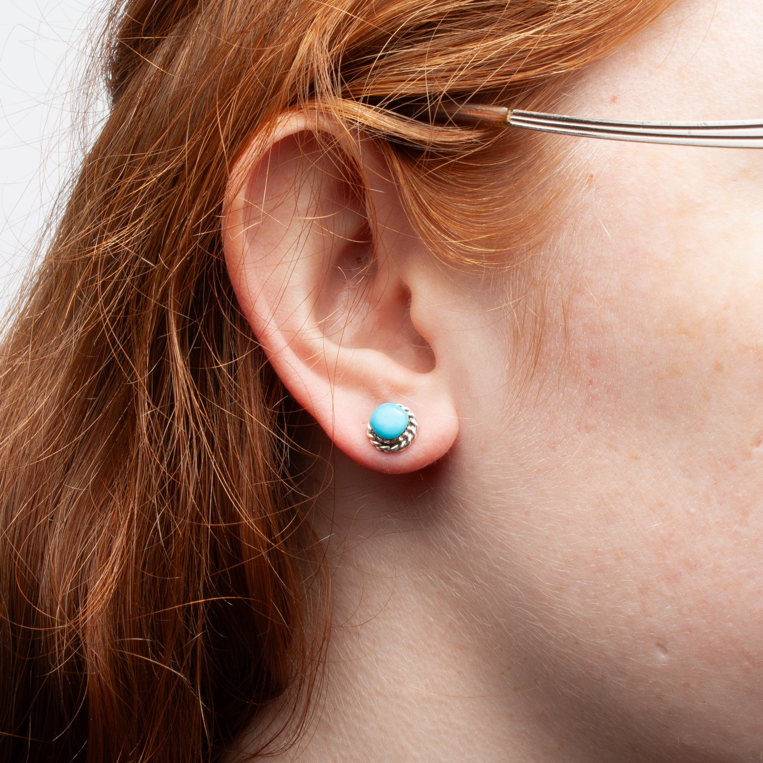 Zuni Turquoise Banded Studs
