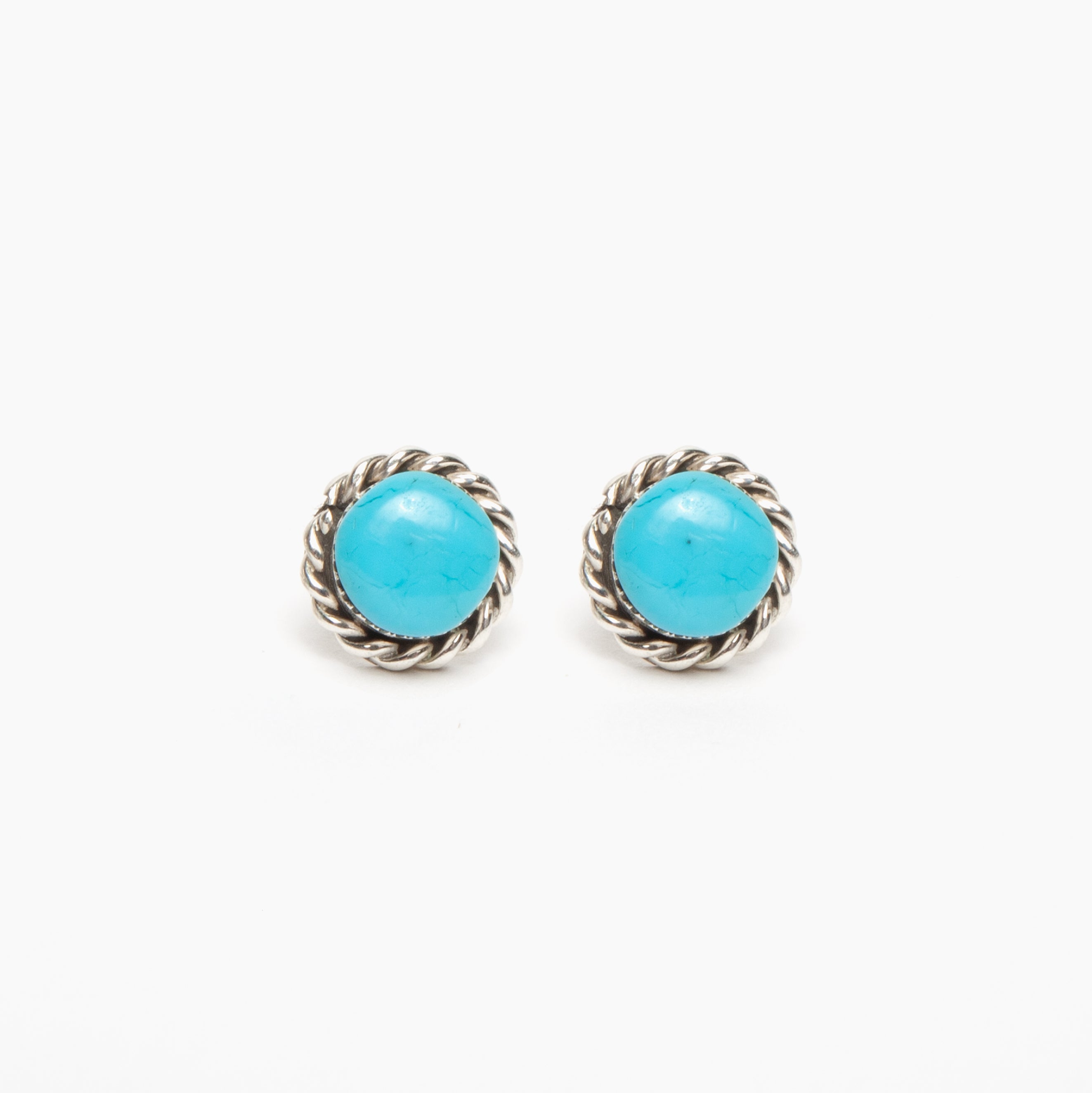 Zuni Turquoise Banded Studs