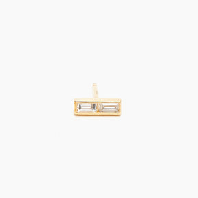 Baguette Bar Stud Earrings