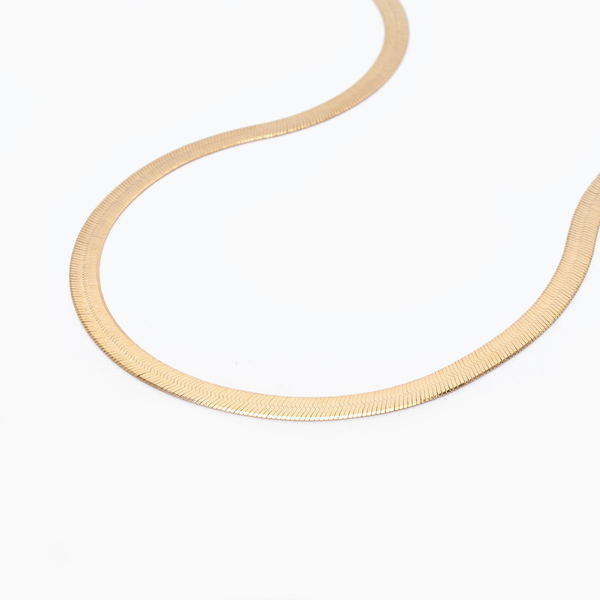 Classic Herringbone Chain Necklace