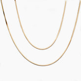 Delicate Herringbone Chain Necklace