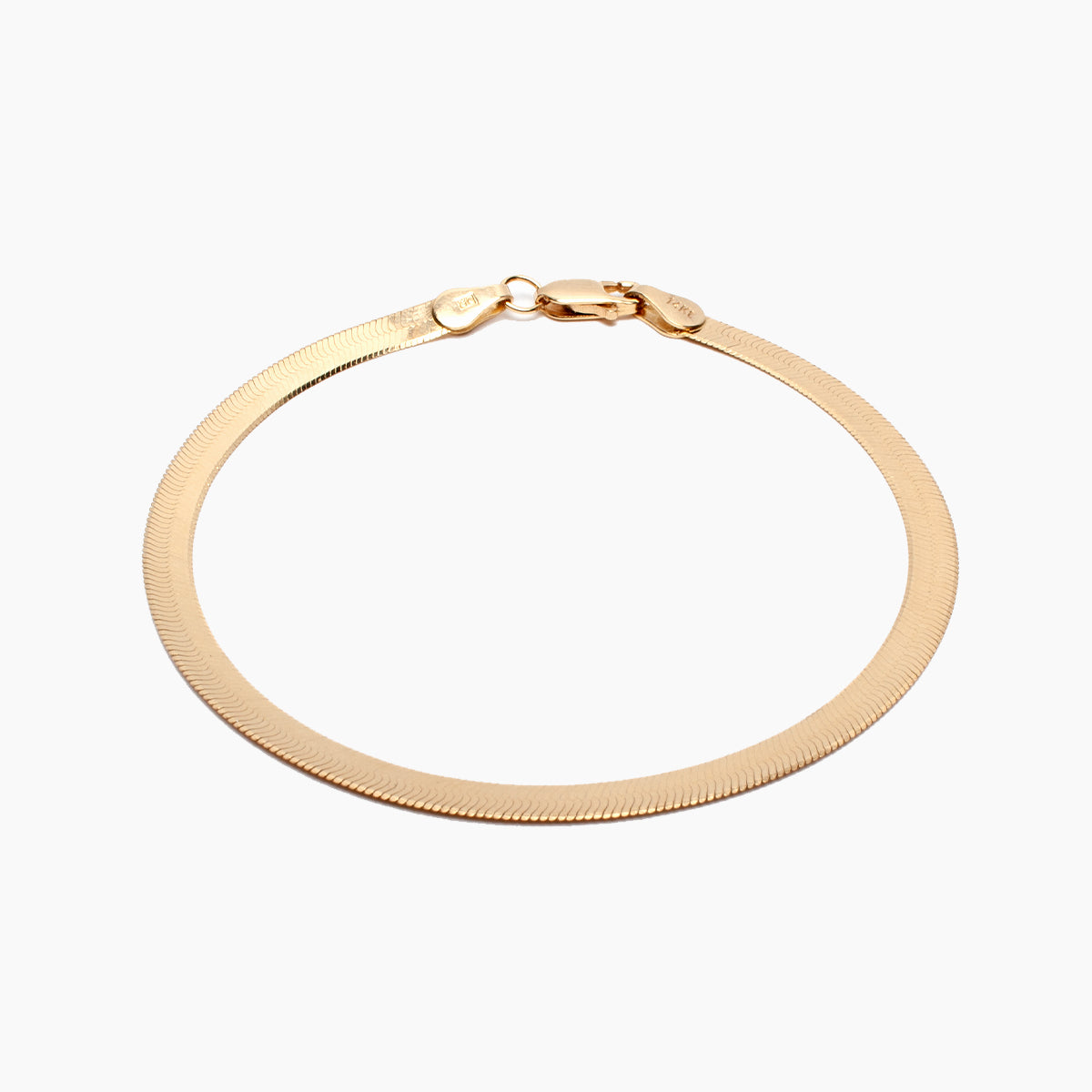 Herringbone chain bracelet discount