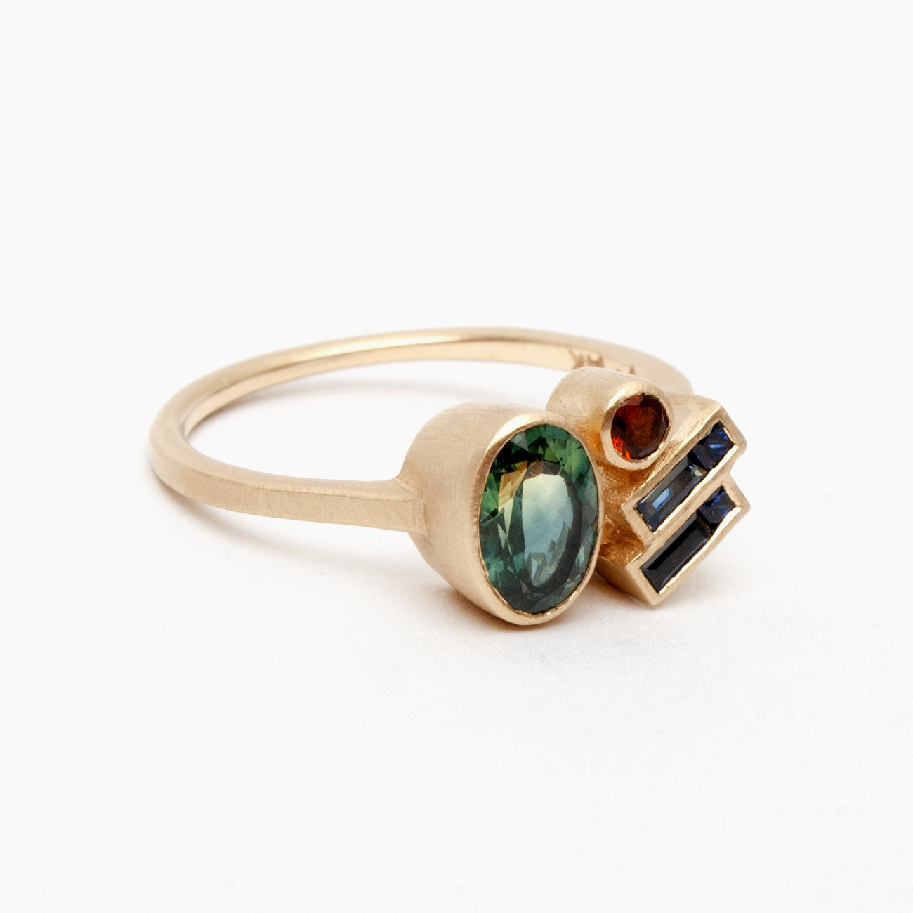 Laetus ring - Teal Sapphire