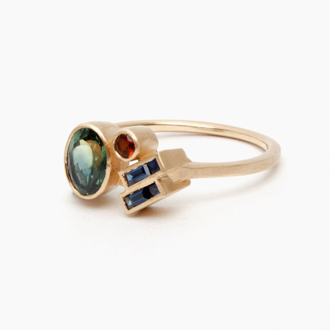 Laetus ring - Teal Sapphire