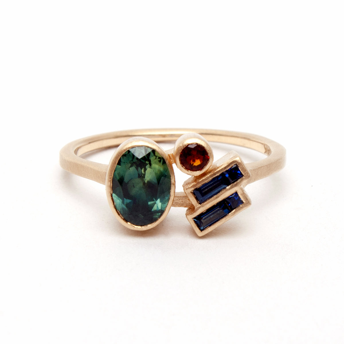 Laetus ring - Teal Sapphire