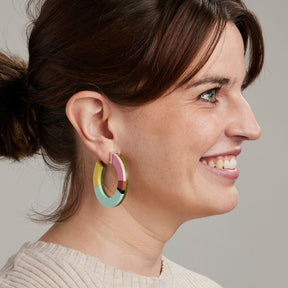 Zon hoop earrings