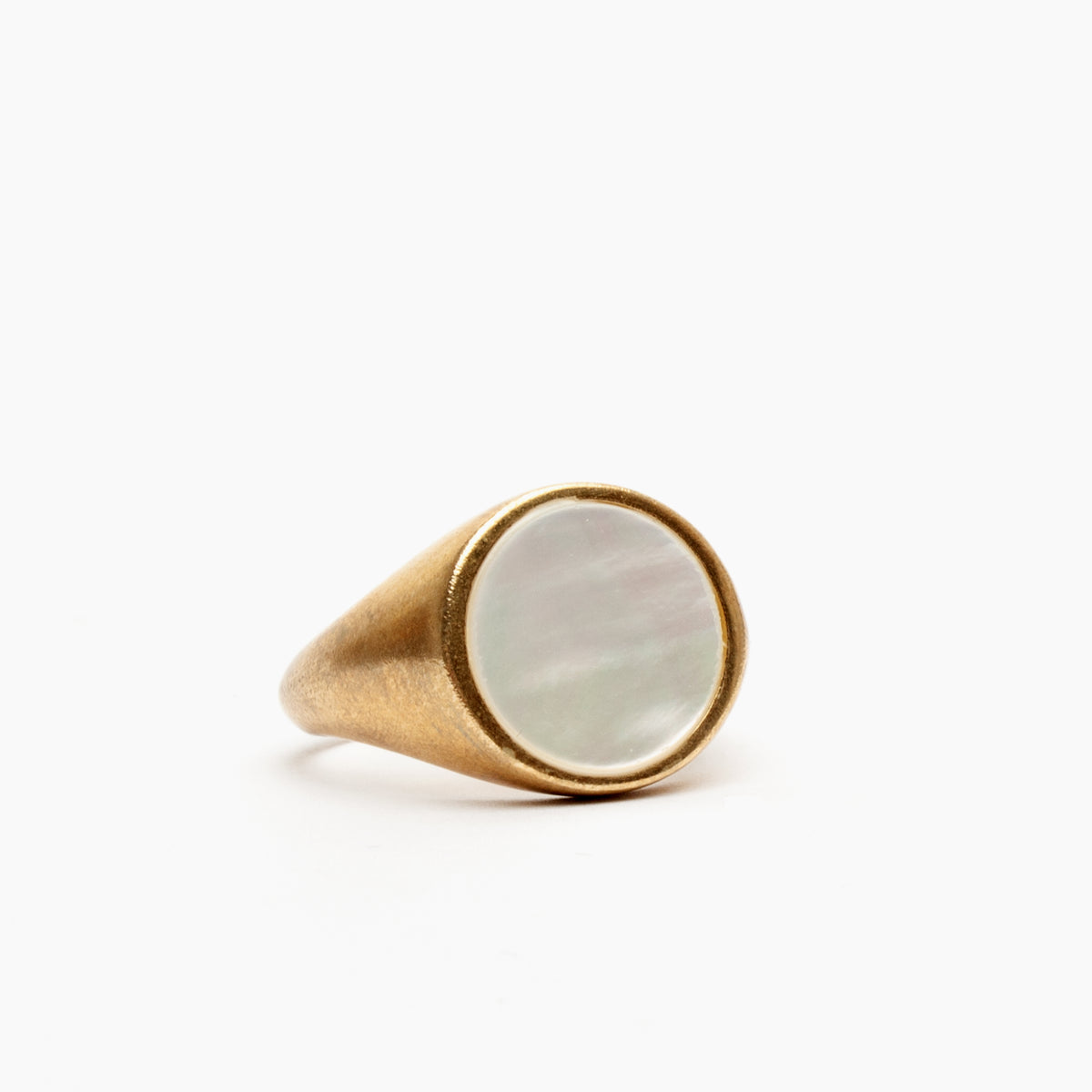 Mother of Pearl Signet Ring