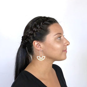 Coro earrings - silver