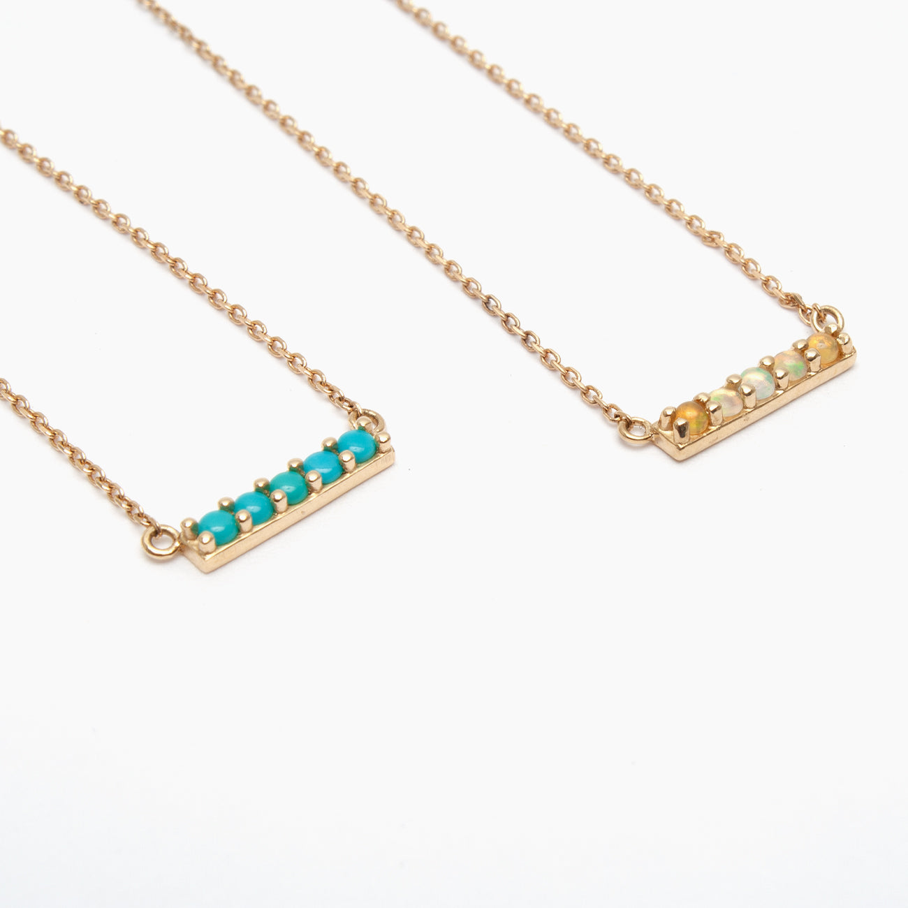 Gemstone Bar Necklace