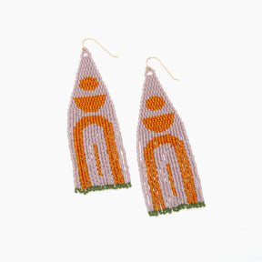 Stacked Waterfall Beaded Earrings