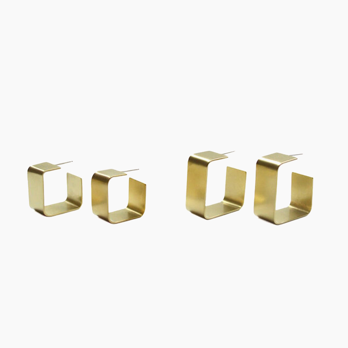 Wide Square Hoops