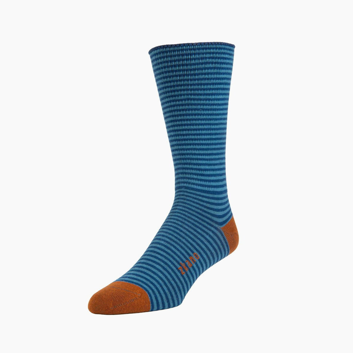 Pinstripe Roll Top Crew Socks