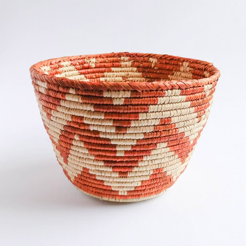 Planter-Size Pakistani Basket with Chevrons