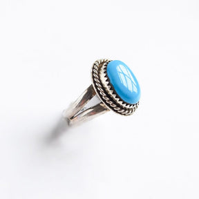 Double Band Turquoise Ring Size 7