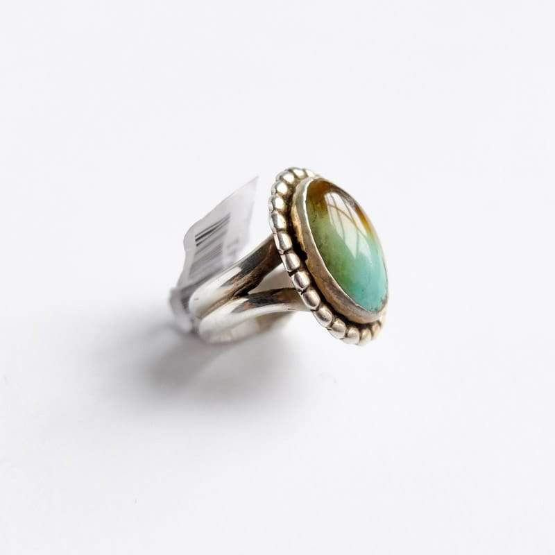 Turquoise Ring with Dotted Setting Size 5.75
