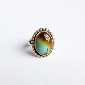 Turquoise Ring with Dotted Setting Size 5.75