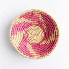 Medium Pakistani Basket with Pink Swirl