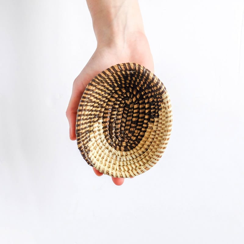 Tiny Senegal Basket in Natural and Brown