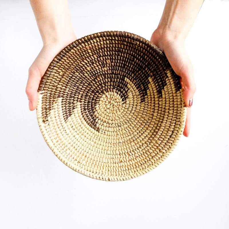 Small Senegal Basket in Natural and Brown
