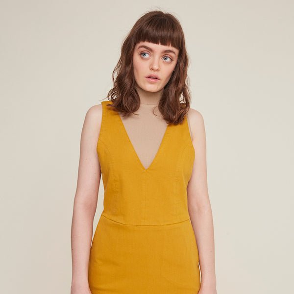 Alda Dress in Mustard