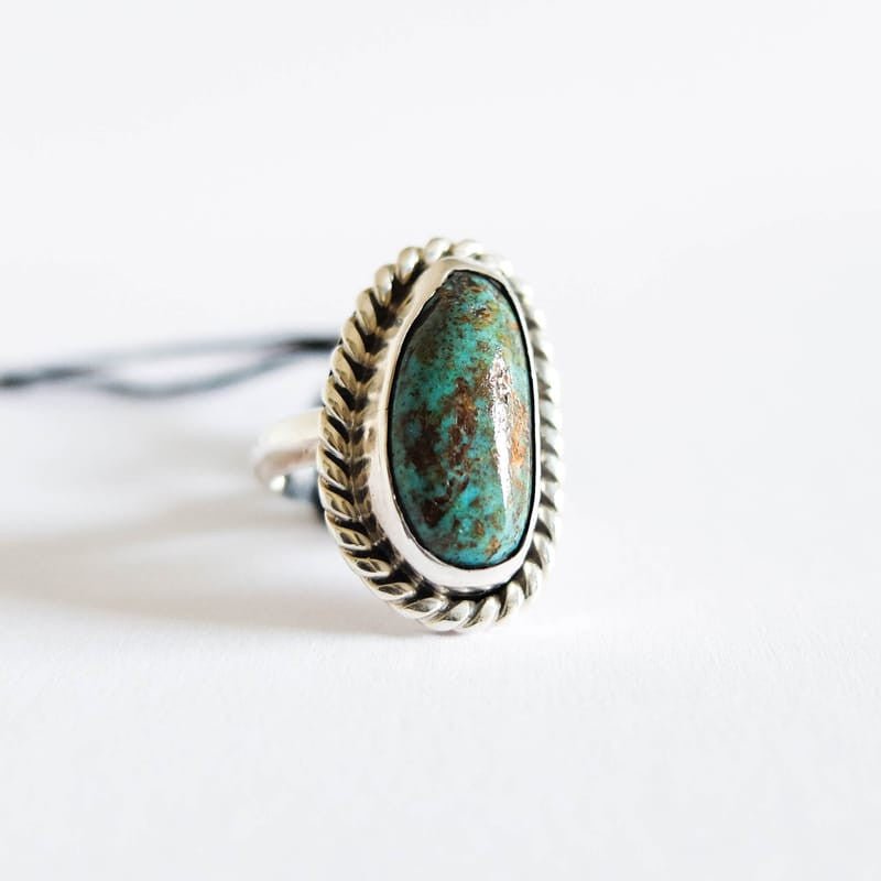 Native American Turquoise Ring (Sizes 4-5)