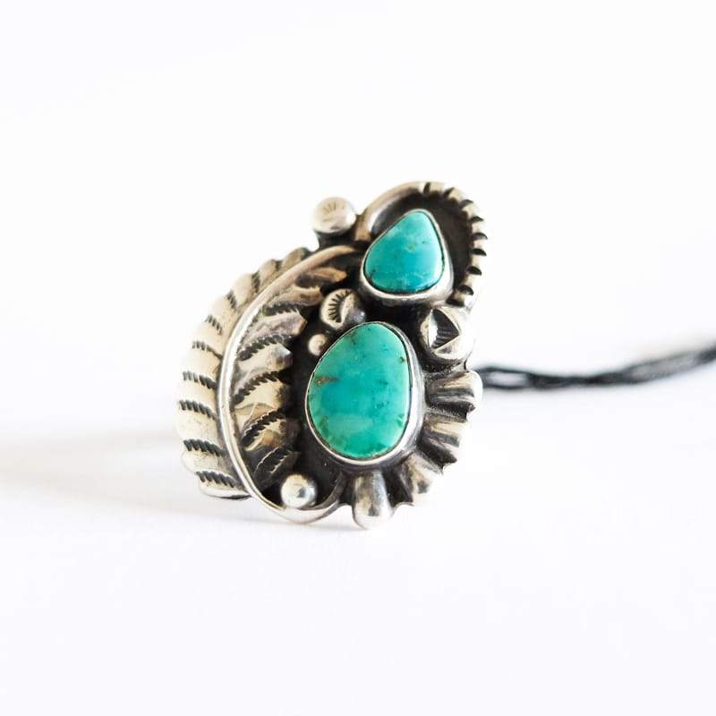Native American Turquoise Ring (Sizes 4-5)