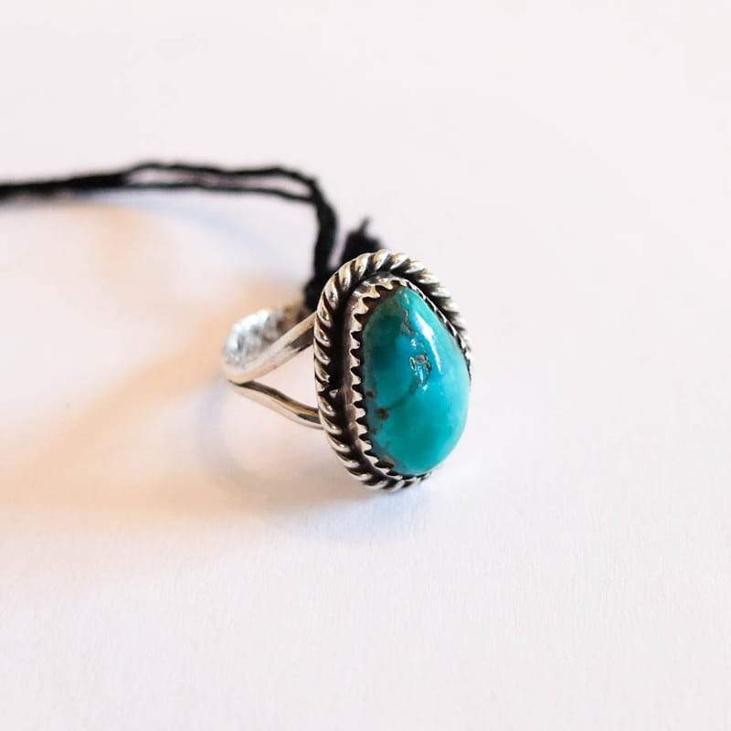 Native American Turquoise Ring (Sizes 5-6)