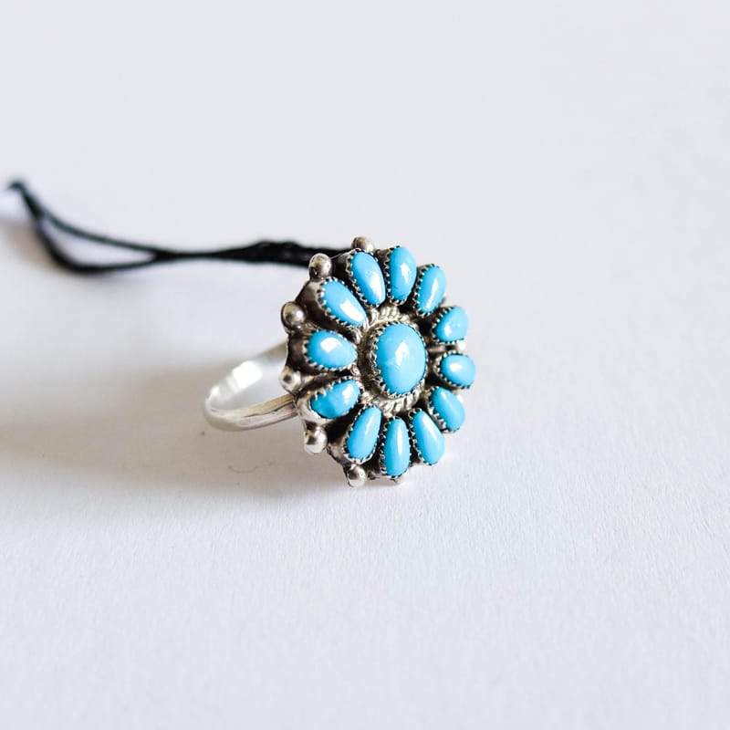 Native American Turquoise Ring (Sizes 7-8)