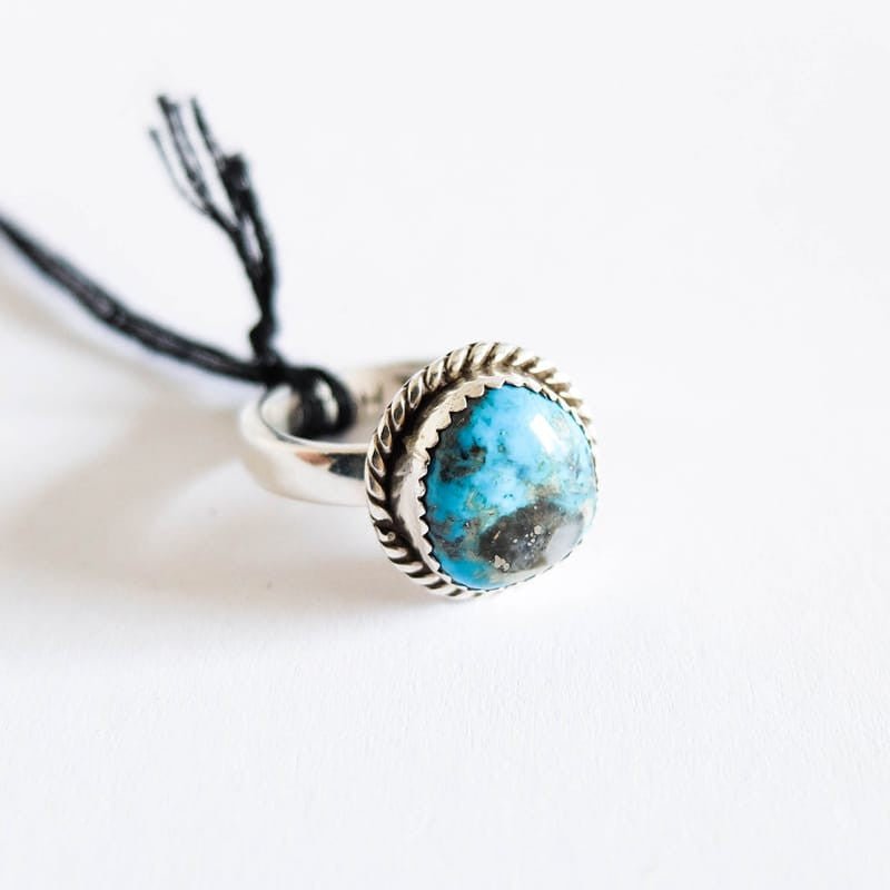 Native American Turquoise Ring (Sizes 8-9)