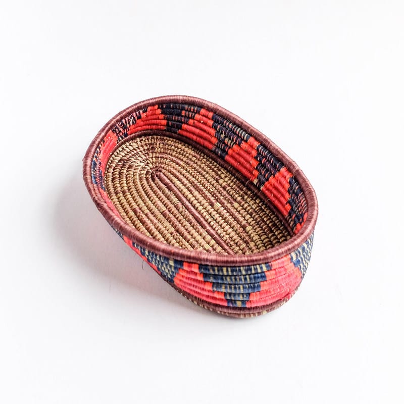 Oval Basket in Multicolor