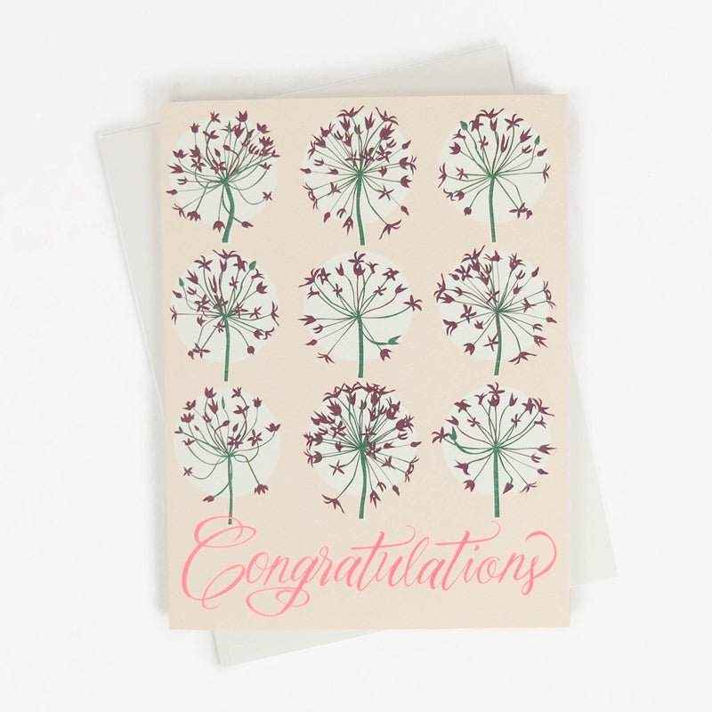Allium Congratulations Card