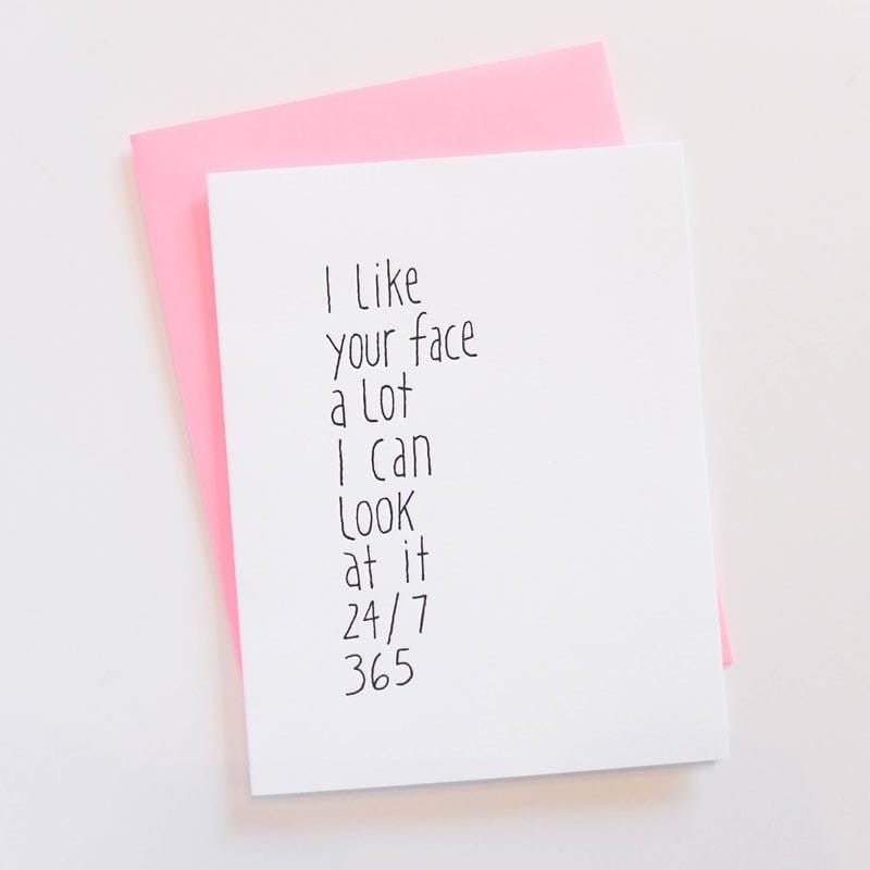 ASHKAHN I like your face a lot I can look at it 24/7 365 Card