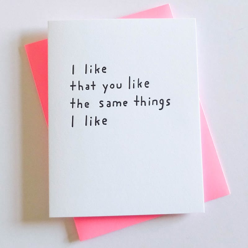 Ashkahn I Like that You Like card
