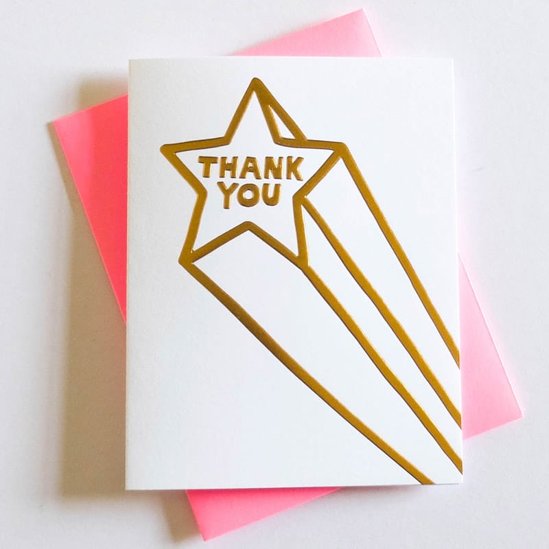 Ashkahn Thank You Star card