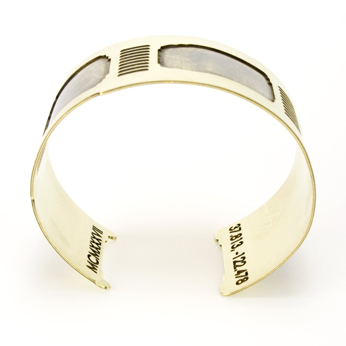 A look inside the Golden Gate cuff bracelet.