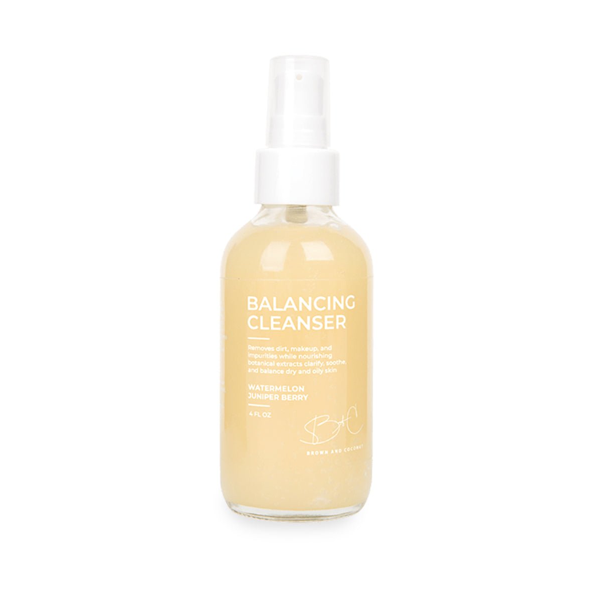 Balancing Cleanser from Brown & Coconut. Made in USA.